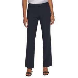 NWT Calvin Klein Women's Modern Fit Trousers CSE3036O 12 Dark Navy Blue Black